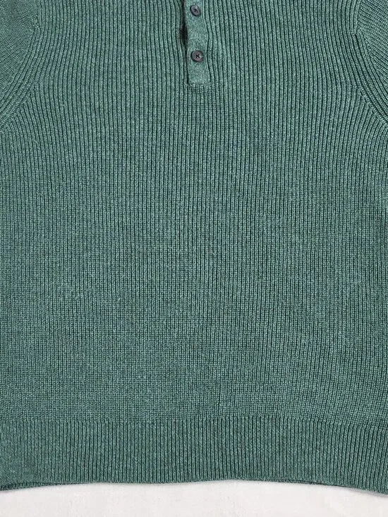 Vineyard Vines Mens Oysterman Button Mock Merino Wool Sweater - Large - Picture 4 of 9